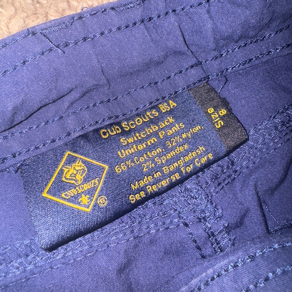 Cub Scout Navy Cargo Uniform  Pants - Picture 4 of 5